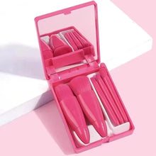 10pcs Pink Makeup Brush Set for Beginners Mini Portable Foundation Eyeshadow Brushes with Crystal Handle Includes Brush Pouch