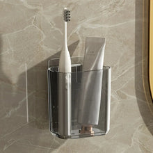 Porte-brosse à dents mural, organisateur de rangement de salle de bain adhésif sans perçage, organisateur et rangement pour cuisine et salle de bain