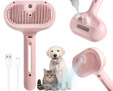 Pet Spray Hair Comb Professional Electric Hair Straightener Comb Brush For Cat Pet Massage Comb Steam Brush For Hair Care