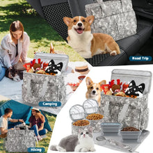 Large 6 PCS Airline Approved Dog Travel Bag Set Weekend Pet Travel Organizer with Multi-Function Pockets for Supplies