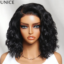 UNice Bye-Bye Slip™ 6X4 Minimalist Lace "C" Side Part Loose Wavy Bob Wig 220% Density Human Hair Glueless Wigs