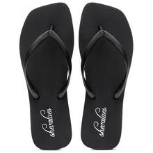 Bebealy Women's Fashion Summer Flip Flops Outdoor Beach Thong Sandals Lightweight Square Toe Flip Flop Lady Pool Shower Slippers