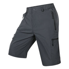 Summer Quick Dry Cargo Shorts Mens Lightweight Work Cargo Shorts Multi Pockets Waterproof Outdoor Hiking Fishing Shorts Male