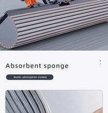 Collodion Mop Foldable Water Free Hand Washing Squeeze Cotton Head Replace Home Tiles Wood Household Cleaning Wringer Mopping