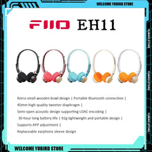 In Stock FiiO EH11 Retro Wireless Headphones Small HIFI Over-Ear Design Headset Lightweight Mechanical Shell Bluetooth Headphone