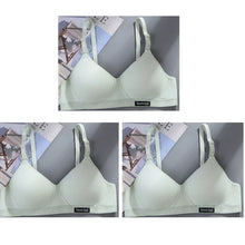 3pcs Women Thin Wireless Bra Girl Seamless Push Up Bra Student Comfort V-Shaped Underwear Adolescent Breathable Comfort Lingerie