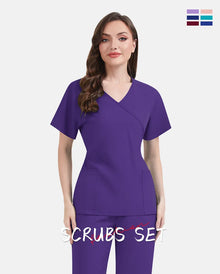 Slim Fit Women Scrubs Sets Hospital Medical Uniforms Nurses Accessories Dental Clinic Beauty Salon Spa Pet Lab Workwear Clothes