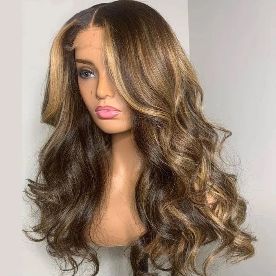 Highlight Wig Human Hair 13x6 Hd Lace Frontal Wig 13x4 Honey Blonde Body Wave Lace Glueless Front Wigs Woman Brazilian Remy Hair