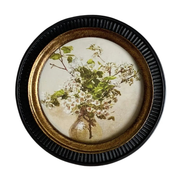 Cadre photo rond, galerie d'art avec cadre en relief, cadre photo style vintage pour salon, décoration de mariage, idées cadeaux pour la maison