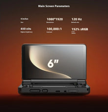 AYN Thor Game Console 6inch 1080P 120Hz AMOLED Screen 6000mAh Portable Android Handheld Console Dual Screen Flip Game Machine
