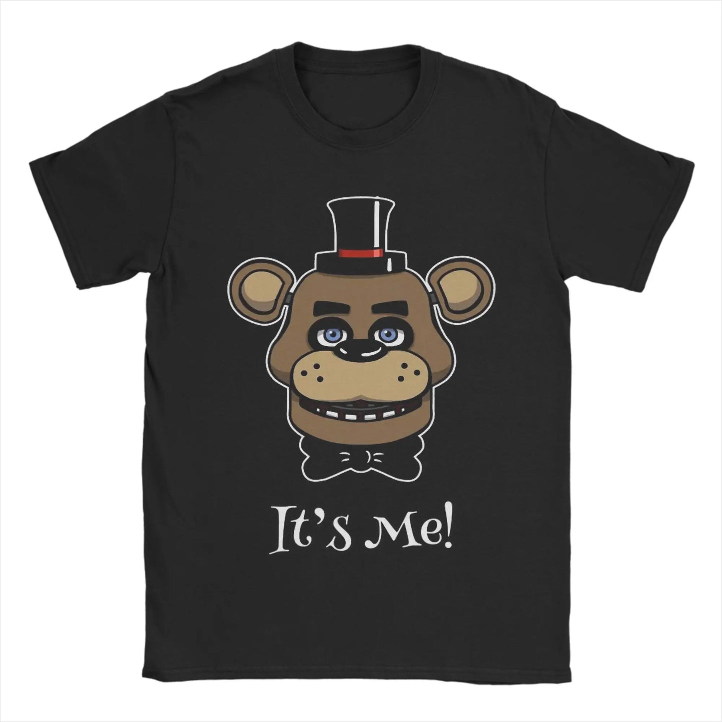 Men's T-Shirt FNAF At Freddys Amazing Cotton Tee Shirt Short Sleeve  T Shirts Crewneck Tops Plus Size