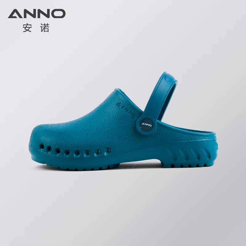 ANNO Soft Nurses Medical Shoes Anti-slip Protective Clogs Operating Room Lab Slippers Chef Work Flat Clog Hospital Foot Wear