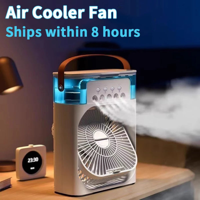 Nouveau ventilateur de climatisation 3 en 1, mini refroidisseur d'air domestique, veilleuse LED, humidificateur portable, ventilateur de réglage de l'air, ventilateur de bureau et de maison