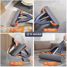 Mini Mop Self Squeeze Mop Powerful Folding Household Clean Tools No Hand Wash Strong Absorbent Mop for Bathroom Kitchen Desktop