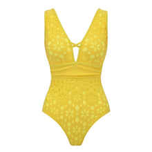 Floral Ruffle Print One Piece Swimsuit Women Beachwear