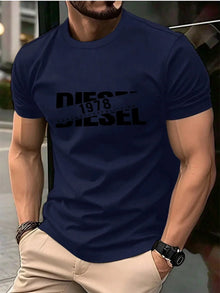 New Trend Polyester Short Sleeve Tee For Men And Women Black