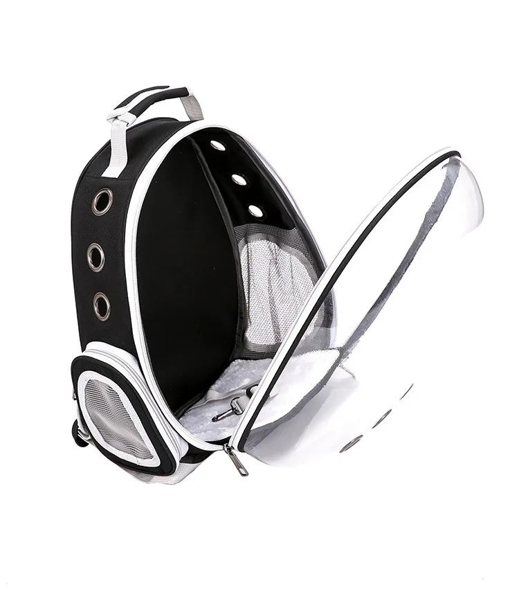 Pet carrying bag space  Space capsule dual-shoulder backpack  Breathable transparent backpack  Cat and dog transportation bag