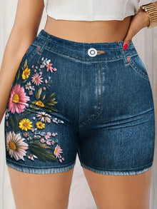 Women's Stretch Denim Like Shorts with Floral Print Design Casual Versatile Summer Style by Mirlaine Univers Women's Stretch Denim Like Shorts with Floral Print Design Casual Versatile Summer Style Mirlaine Univers womens-stretch-denim-like-shorts-with-floral-print-design-casual-versatile-summer-style Women's Stretch Denim Like Shorts with Floral Print Design Casual Versatile Summer Style Mirlaine Univers Women's Stretch Denim Like Shorts with Floral Print Design Casual Versatile Summer Style