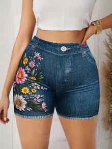 Women's Stretch Denim Like Shorts with Floral Print Design Casual Versatile Summer Style by Mirlaine Univers Women's Stretch Denim Like Shorts with Floral Print Design Casual Versatile Summer Style Mirlaine Univers womens-stretch-denim-like-shorts-with-floral-print-design-casual-versatile-summer-style Women's Stretch Denim Like Shorts with Floral Print Design Casual Versatile Summer Style Mirlaine Univers Women's Stretch Denim Like Shorts with Floral Print Design Casual Versatile Summer Style
