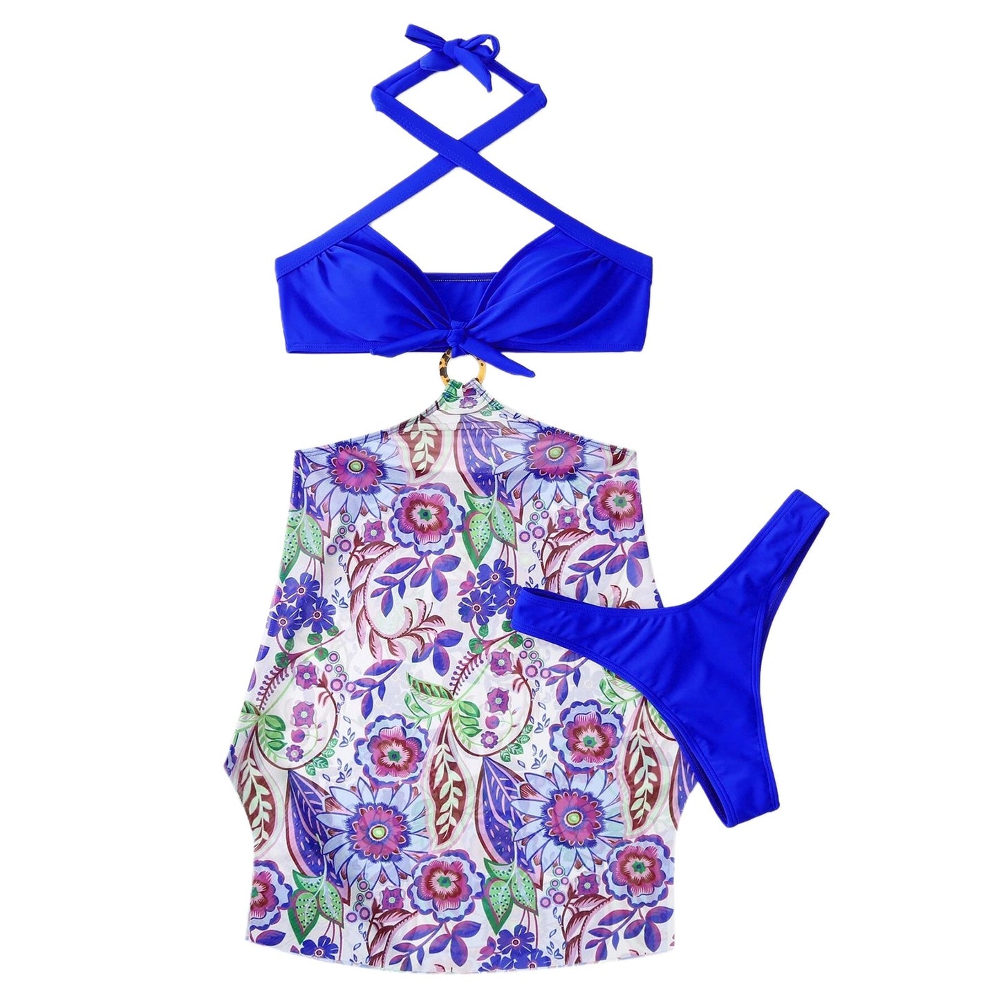 Hot Sale Bikinis Sets For Teens Womens Swimsuit Plus Size Strap Wrap Pad High Waist Prints Bikini Set Thong Bathing Suit 비키니