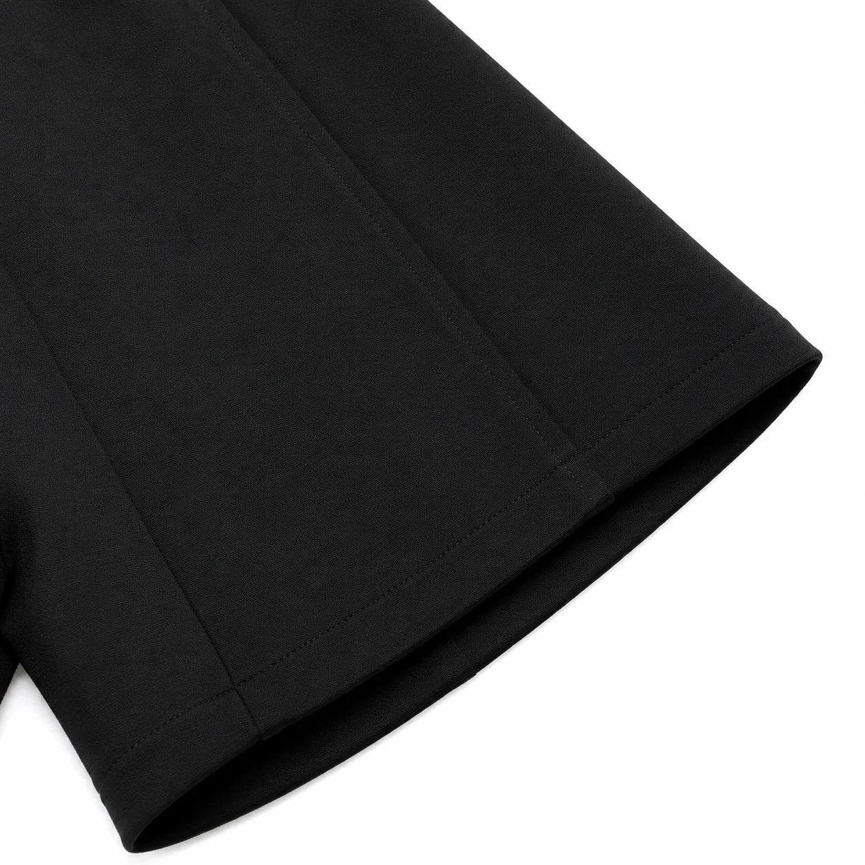 Women Black High Waist Wide Leg Elastic Streetwear Shorts