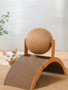 ARTLION Cat Scratching Ball, Cat Scratching Board, Cat Toy Ball, Cat Toy with Ball, Suitable for Cats and Dogs, Dog Toy