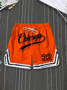 Summer 2025 new 3D digital 32 print casual, fashionable, sporty, soft, comfortable, lightweight and breathable men's shorts