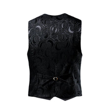 2026 Luxury Business Jacquard Suit Vest Men Slim Fit Tops Black White Wedding Social Dance Party Dress Size 6XL 7XL 8XL