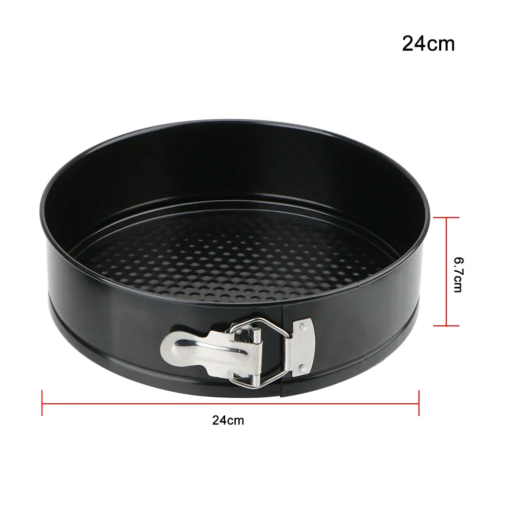 Removable Bottom Non-Stick Metal Bake Mould Round Cake Pan Bakeware  Carbon Steel Cakes Molds Kitchen Accessories