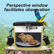 1PC Small Pet Travel Carrier Bag Breathable Mesh Top Clear Window Hamster Squirrel Parrot Outdoor Crossbody Shoulder Pouch Units
