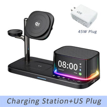 5 in 1 25W Magnetic Wireless Charger Stand Bluetooth Speaker Fast Charging For iPhone 12-17 Pro Max Apple watch 11-2 SE Airpods