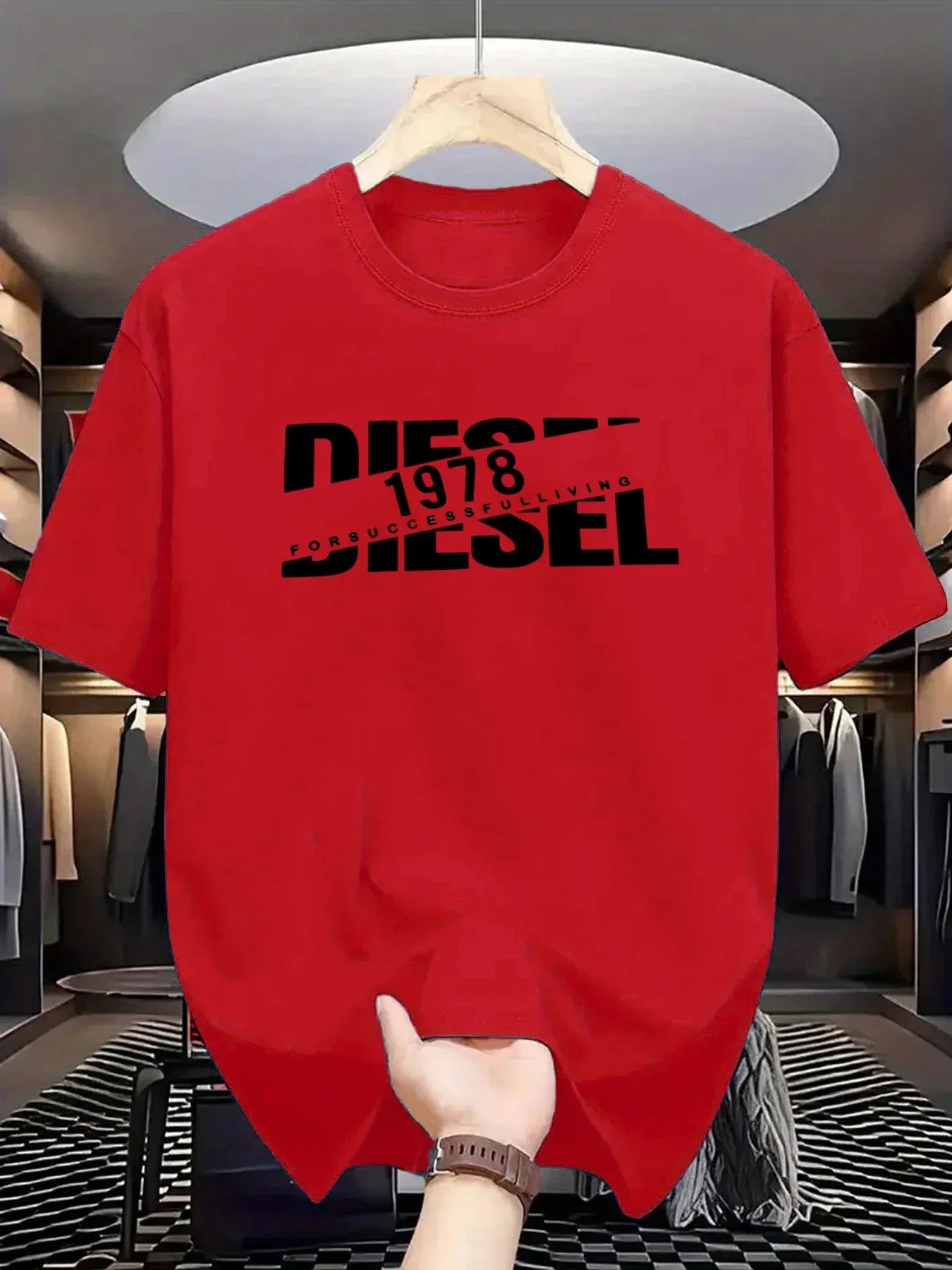 New Trend Polyester Short Sleeve Tee For Men And Women Black