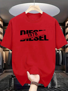 New Trend Polyester Short Sleeve Tee For Men And Women Black