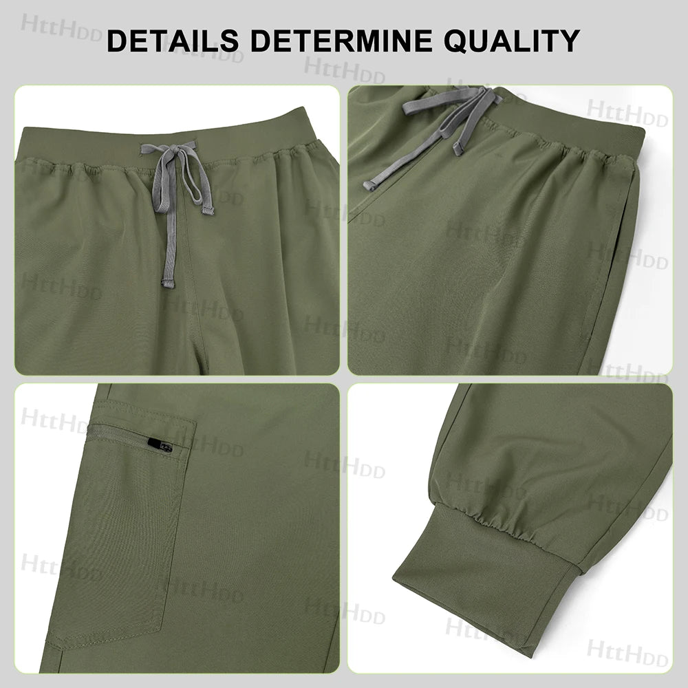 Mens Scrubs Uniform Work Gowns Woman Doctor Surgical Gown Wholesale Scrub Sets Beauty Salon Pharmacy Pet Store Uniforms Top Pant