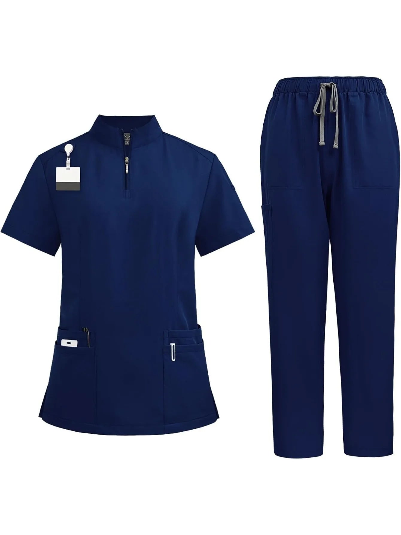 Surgical Uniforms Woman Man Scrub Set Medical Nurse Beauty Salon Workwear Clinical Scrubs Top + Pant Spa Doctor Nursing Tunic Su