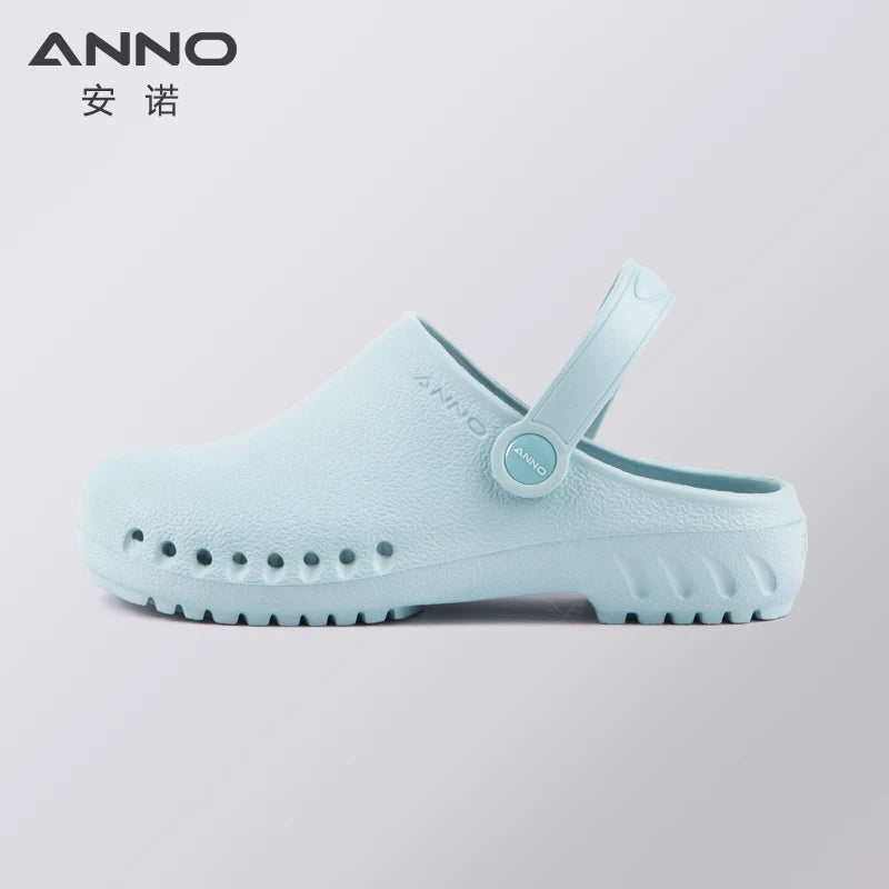 ANNO Soft Nurses Medical Shoes Anti-slip Protective Clogs Operating Room Lab Slippers Chef Work Flat Clog Hospital Foot Wear