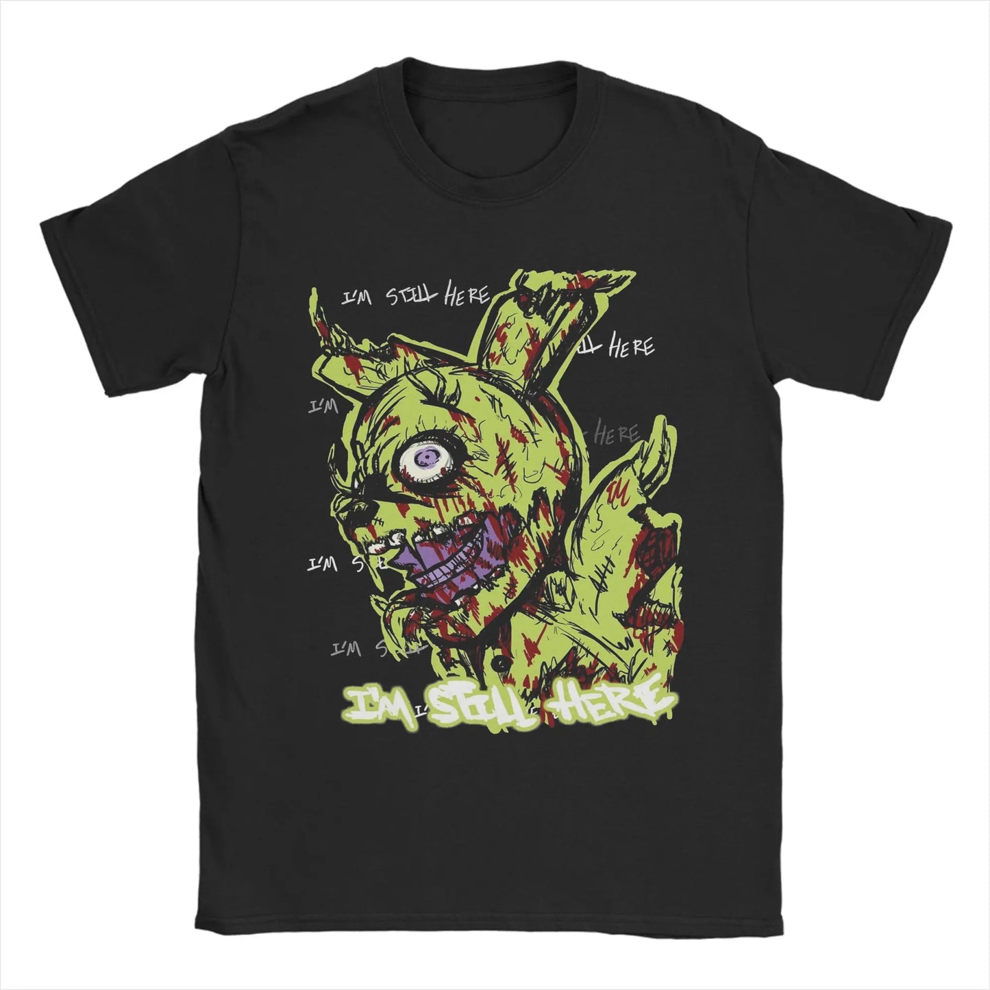Men's T-Shirt FNAF At Freddys Amazing Cotton Tee Shirt Short Sleeve  T Shirts Crewneck Tops Plus Size