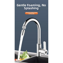 Extension de robinet de cuisine rotative à 360 degrés avec 3 modes de jet pour éviter les éclaboussures, adaptateur argent inclus