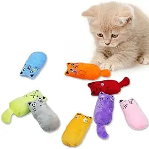SCGK Cat Toy Catnip Toys Soft Plush Cat Nip Chew Toy for Indoor Cats, Interactive Kitten Pillow Kitty Teething Toys for Cat
