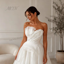 Midi Simple Wedding Dress 2026 Organza A Line Bridal Gown Corset Back Short Reception Dress Civil свадебное платье Customized
