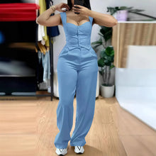 2025 American European New Fashion Women's Elegant Solid Color Trendy 2 Piece Sets Strapeless Suspender Vest Trousers Female