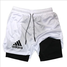 Men'S Compression Shorts Summer Gym Fitness Running Training Sports Shorts Two-In-One Mesh Breathable Quick-Drying Shorts