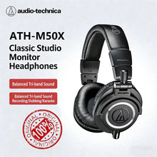 Original Audio-Technica ATH-M50x Professional Studio Monitor Hi-Fi Sound Foldable Design Headphones Over-Ear Wired Headset