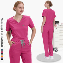 Male Female High-quality Workwear Doctor Nurse Clinical Scrubs Set Hospital Surgical Uniforms Pet Grooming Services Center Suit
