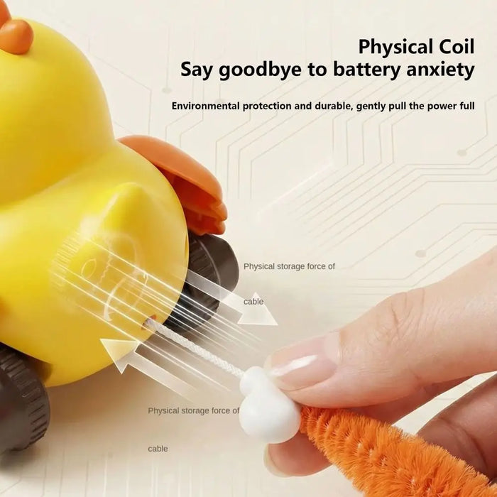 Creative Wind Up Bird Shape Interactive Cat Tail Pull Play Bird Cat Teaser Sounding Bite-Resistant Cat Exercise Indoor Fun