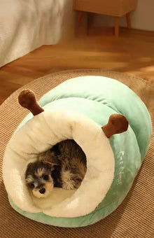 Winter Warm Pet Dog Bed Soft Cozy Dog Cave Bed Warm Cat House Nest Puppy Bed for Small Dogs Cats Cat Sleep Bag Pet Supplies