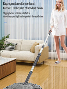 Innovative Multi  Functional Mop  Microfiber  Automatic Rotating Vacuum  Hand  Wash Free  Self  Twisting for Households