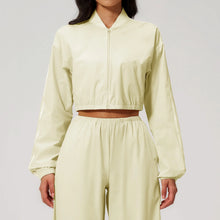 Yoga Long Sleeve Fitness Coat Sunscreen Top Stand Collar