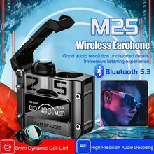 New Original M25 Bluetooth 5.3 TWS Wireless Headphones with LED Display Stereo Headset Touch Control Earbuds Noise Reduction