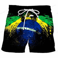 Brazil Flag Board Shorts Men Fashion Swimwear Shorts Trunk Sportwear Pants Men's Brief Swimsuit Kids Beach Short Brasil Flag